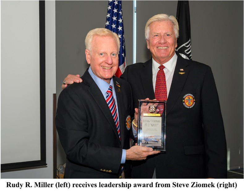 Rudy R. Miller Receives First Tbird2 Leadership Appreciation Award
