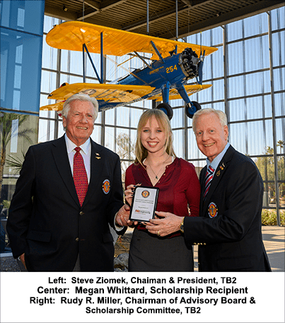 Thunderbird Field II Veterans Memorial, Inc. Awards First Aviation Scholarship to Arizona State University Student