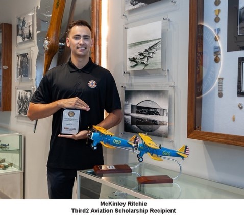 ASU Student Receives Aviation Scholarship from Thunderbird Field II  Veterans Memorial, Inc.
